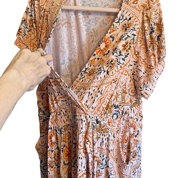 Torrid Peach Medallion Studio Knit Puff
Sleeve Skater Midi Dress -Size 3X-NWOT - Picture 14 of 14